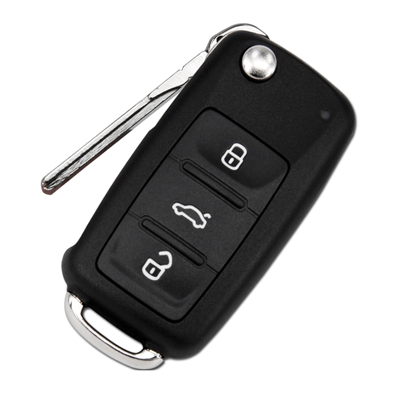 Clé de voiture noire intelligente 433 MHz ASK silikon pour 2011 2013 VW Volkswagen